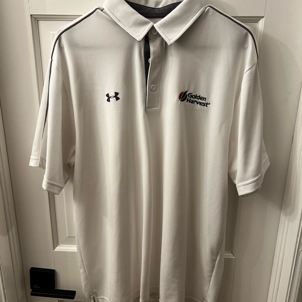 Under Armour White Polo Shirt